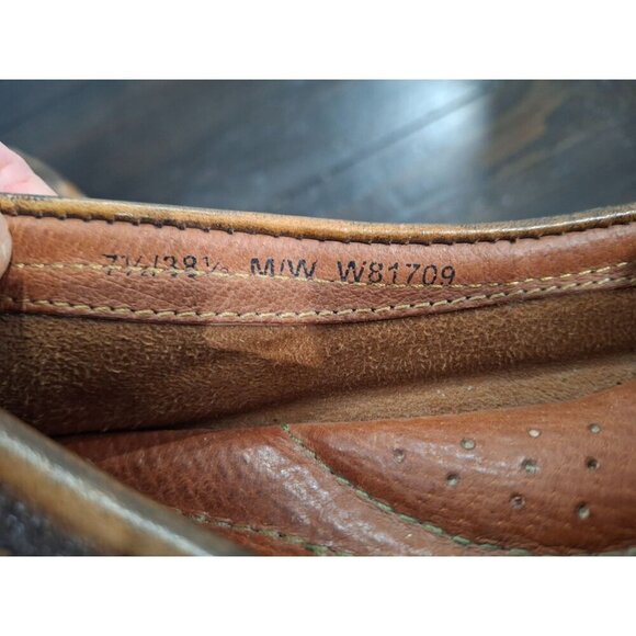 EUC Born Distressed Brown Leather Penny Loafers/Sz. 7.5M - Picture 10 of 10